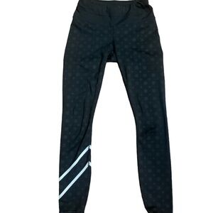 Athleta Compass Gel Sonar 7/8 Tight/Leggings Reflective Stripe Running Black XXS